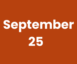 This Day in History – September 25